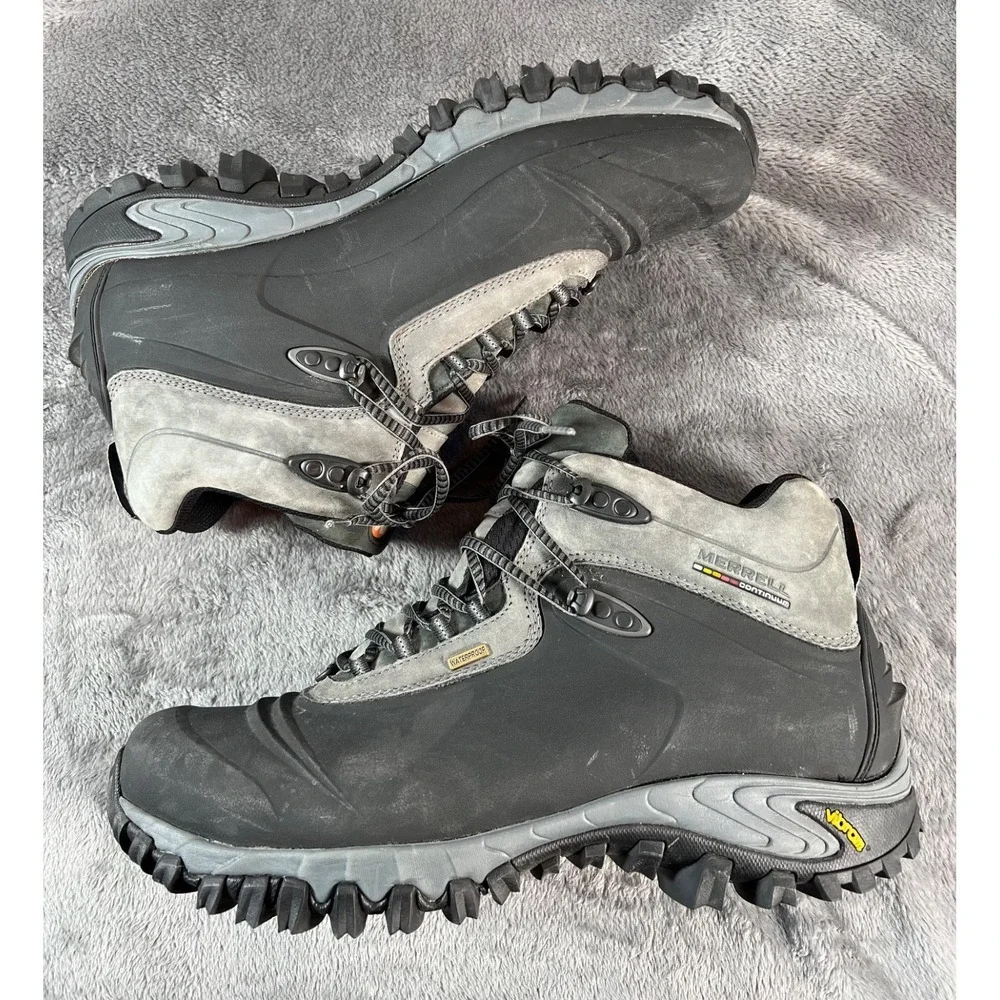 Merrell Continuum Thermo 6 Boots Mens 15 Waterproof Insulated Winter Hiking EUC